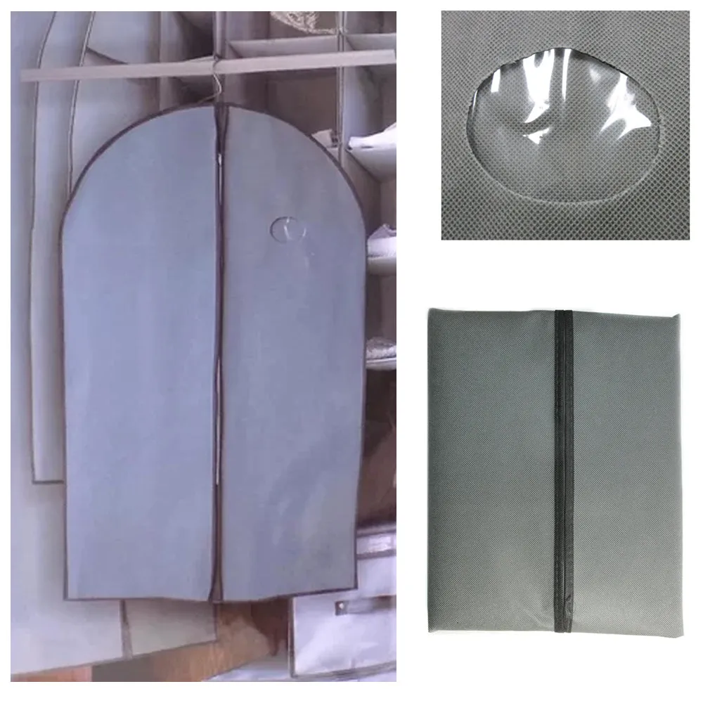 1PC 39" Garment Bag Suit Jacket Cover Storage Coat Carrier Clothes Zipper Travel