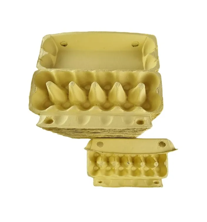 25 X Yellow Full Dozen Carton 12-Egg Recyclable Egg Cartons