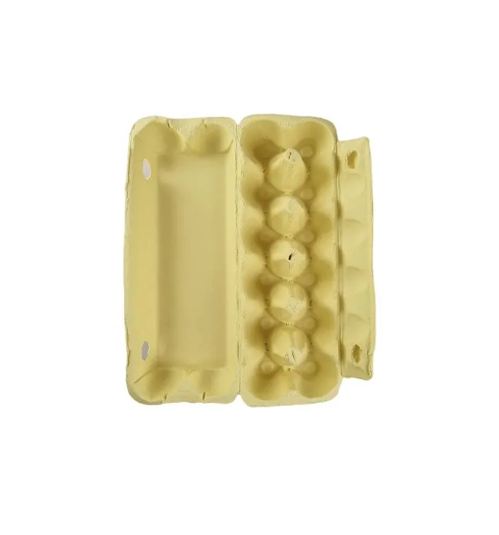 25 X Yellow Full Dozen Carton 12-Egg Recyclable Egg Cartons