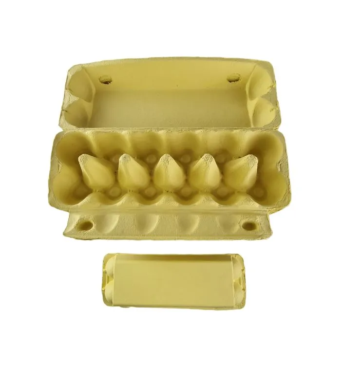25 X Yellow Full Dozen Carton 12-Egg Recyclable Egg Cartons