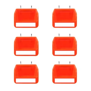 6-Piece Pegboard Bins with Steel Hooks | Peg Board Parts Storage Tray Organizer