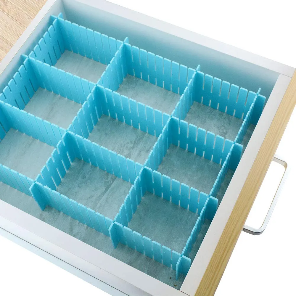 Adjustable Drawer Organizer and Kitchen Board Divider 6 pcs set
