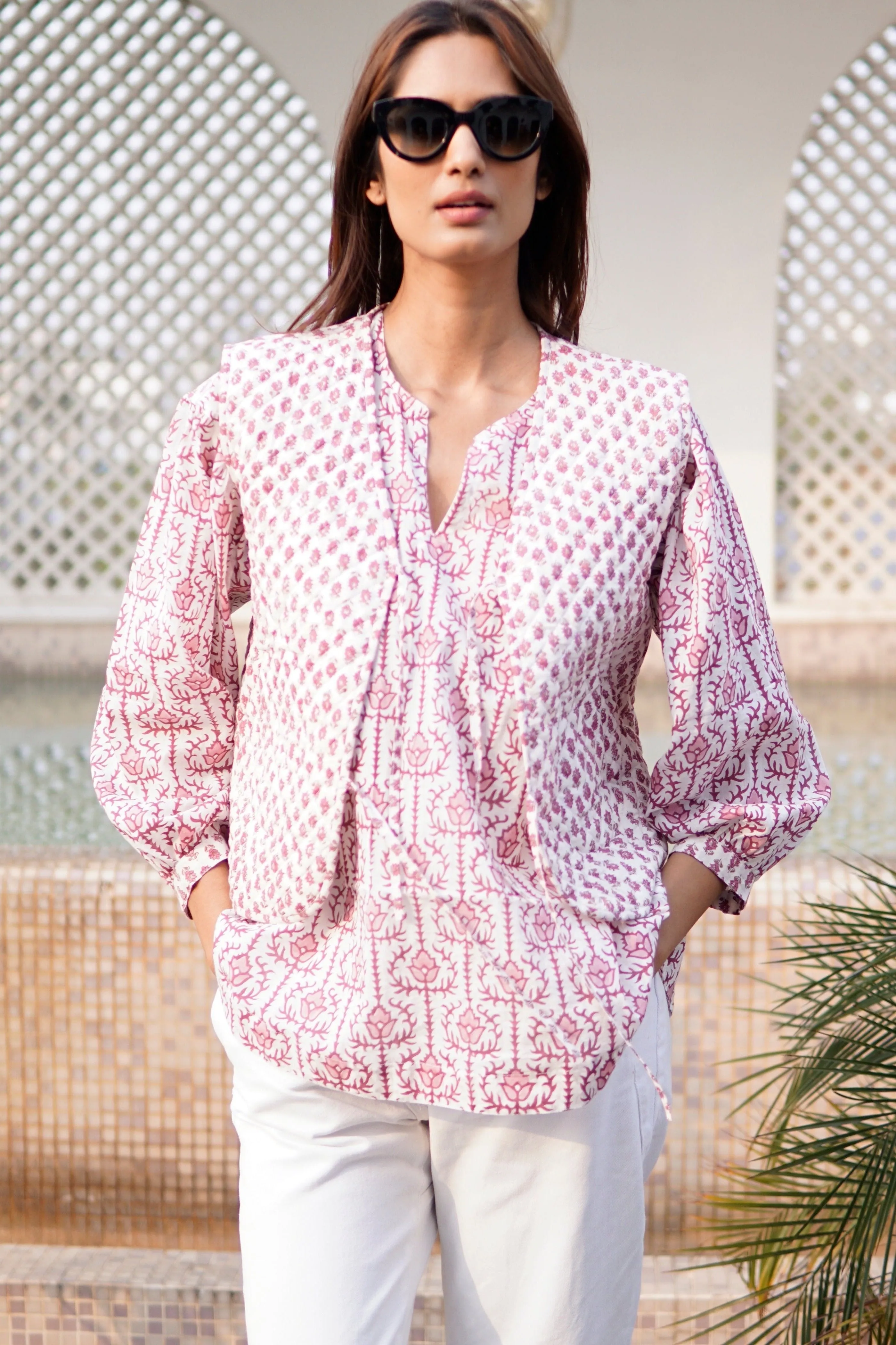 Blouse, puff sleeved cotton summer blouse, boho blouse, floral blouse for women Zara