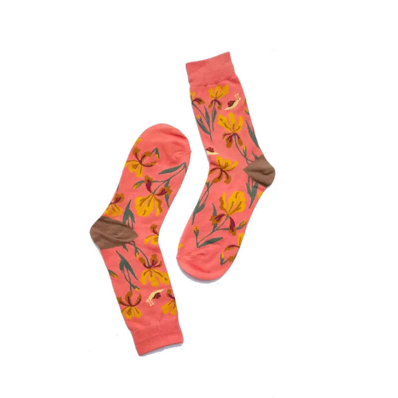 Casual Street Wear Cartoon Print Socks