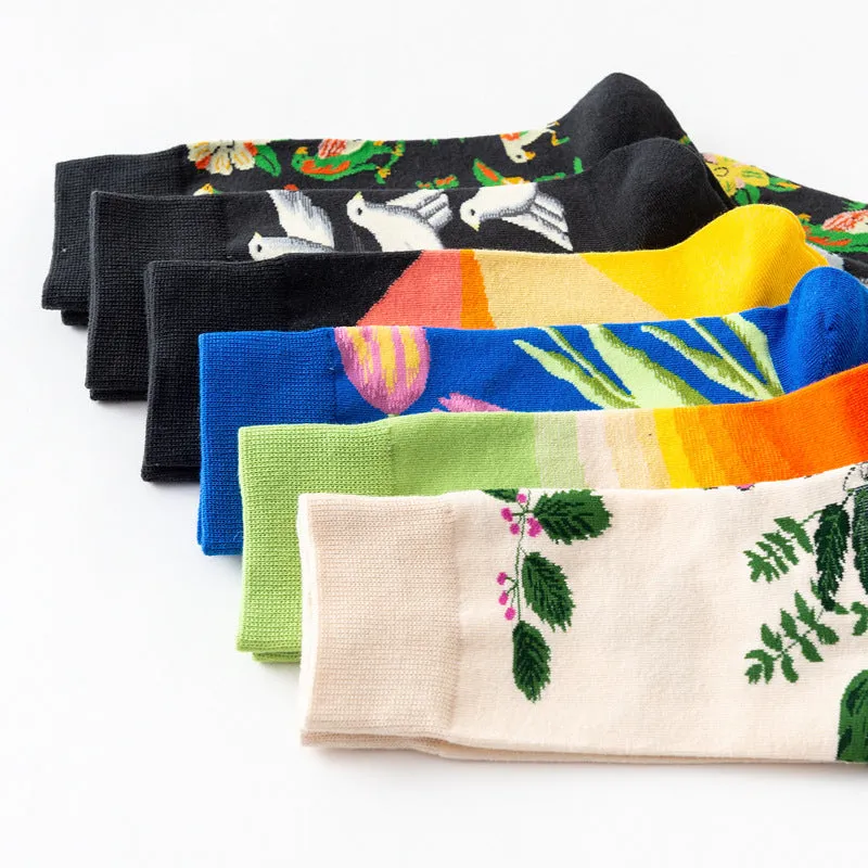 Casual Street Wear Cartoon Print Socks