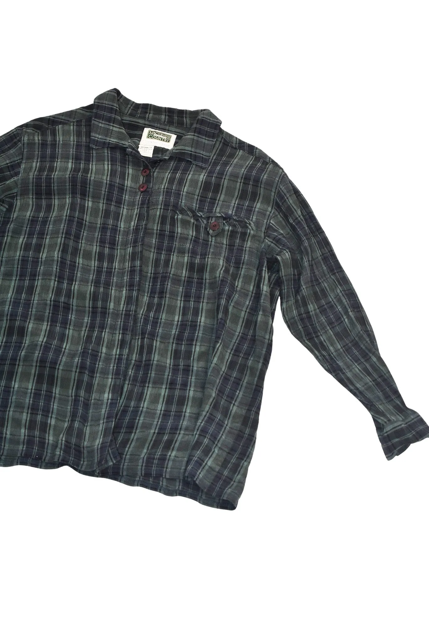 Mackenzie Country NZ made checkered blouse, 12