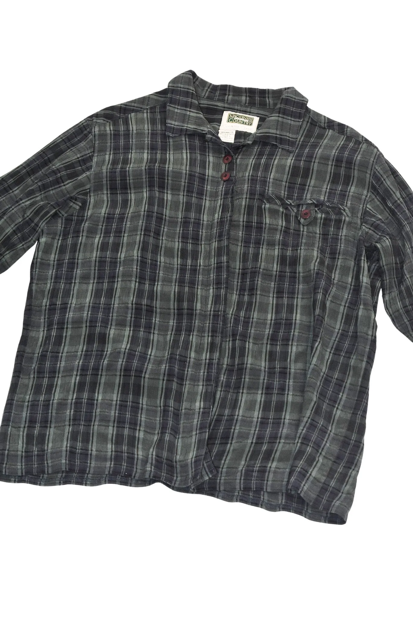 Mackenzie Country NZ made checkered blouse, 12