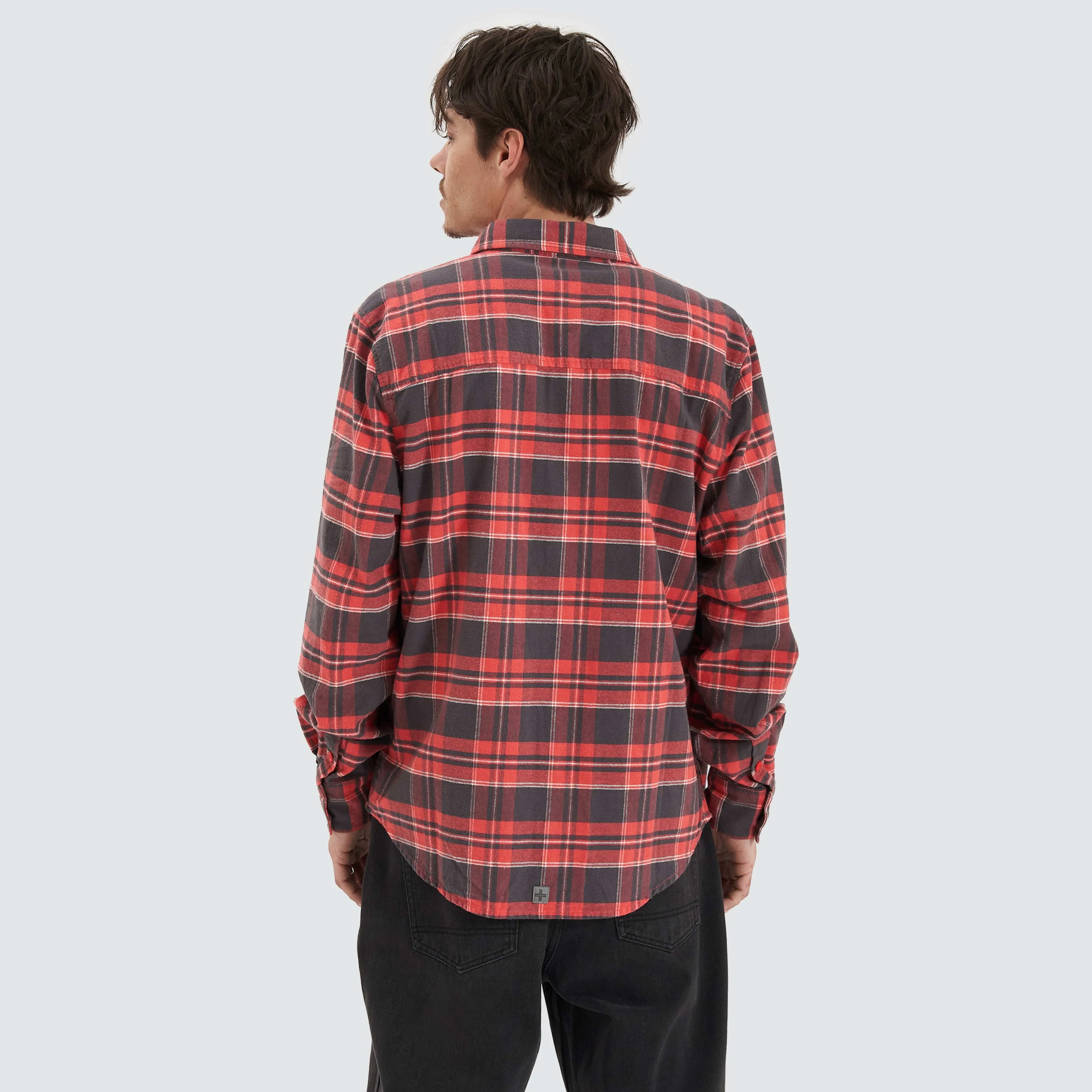 Mythos Casual Longsleeve Shirt Red Check