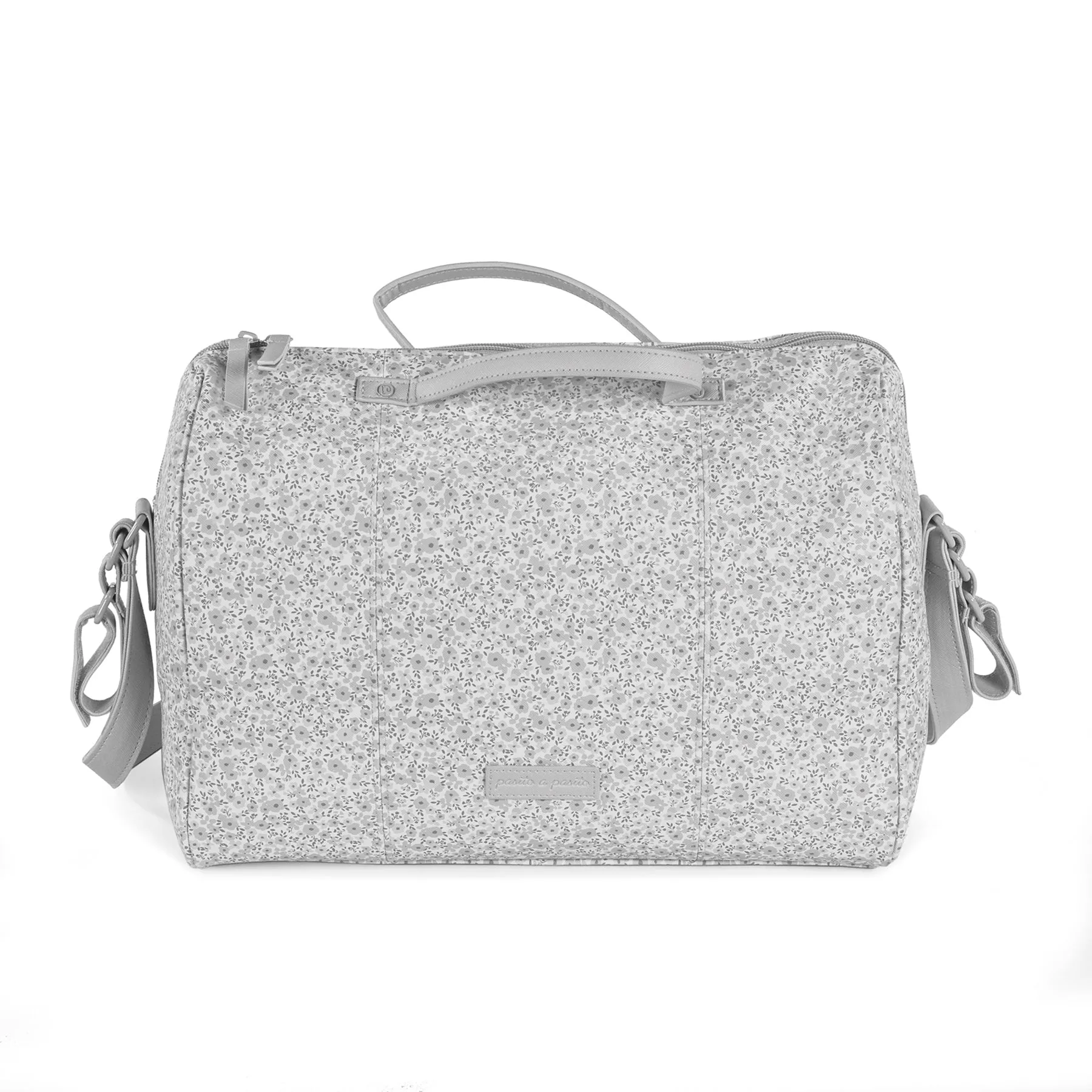 Pasito a Pasito Flower Mellow Grey Diaper Changing Bag
