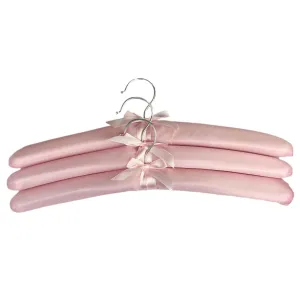 Satin Pastel Coat Hangers 3 Pack
