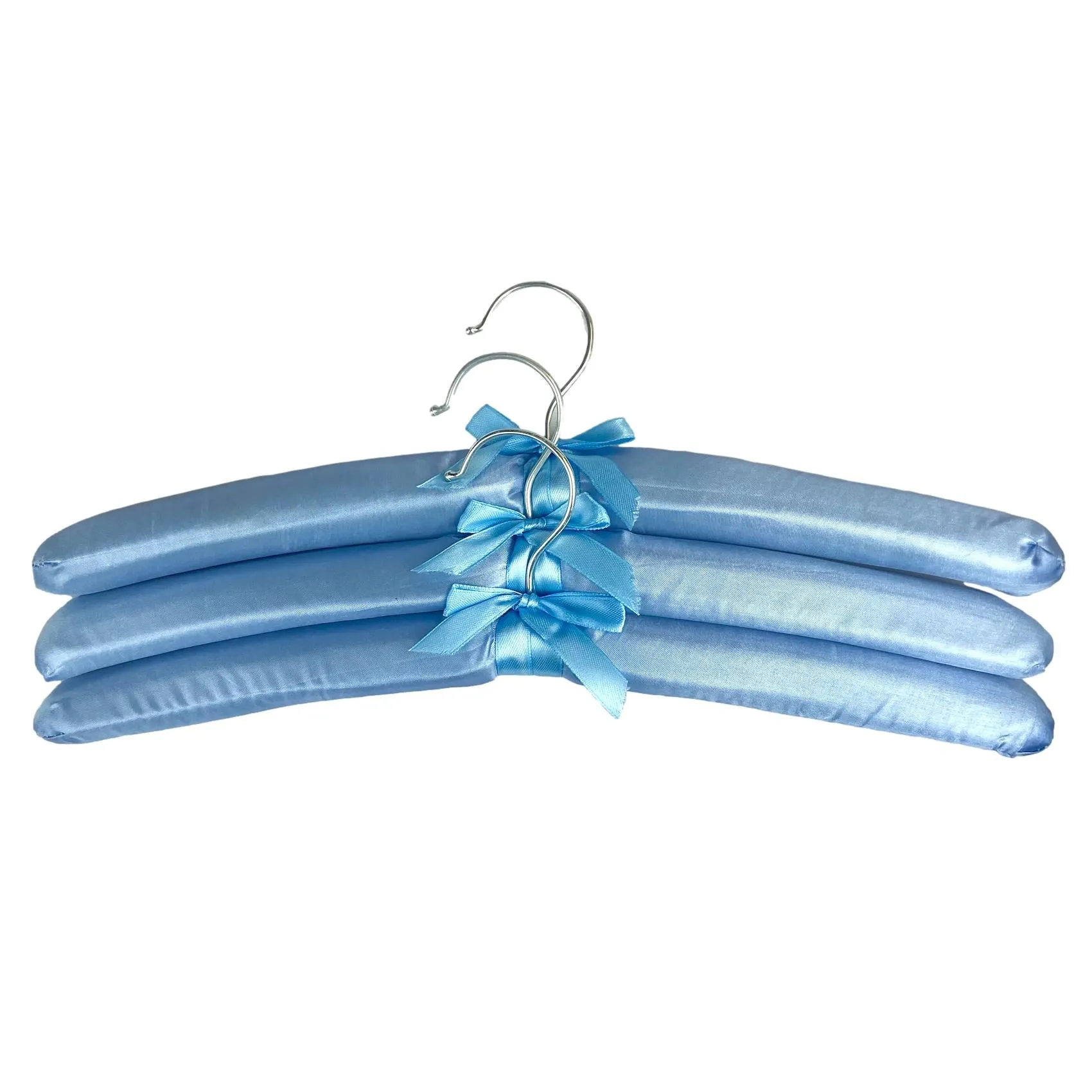 Satin Pastel Coat Hangers 3 Pack
