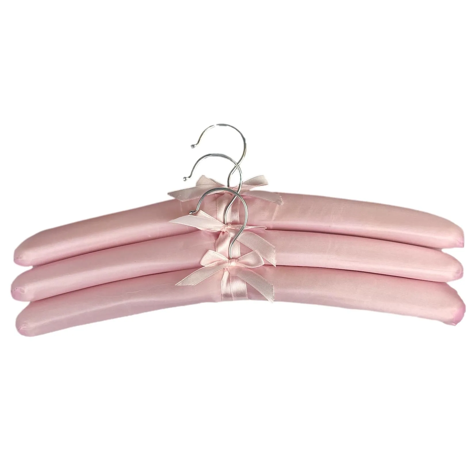 Satin Pastel Coat Hangers 3 Pack