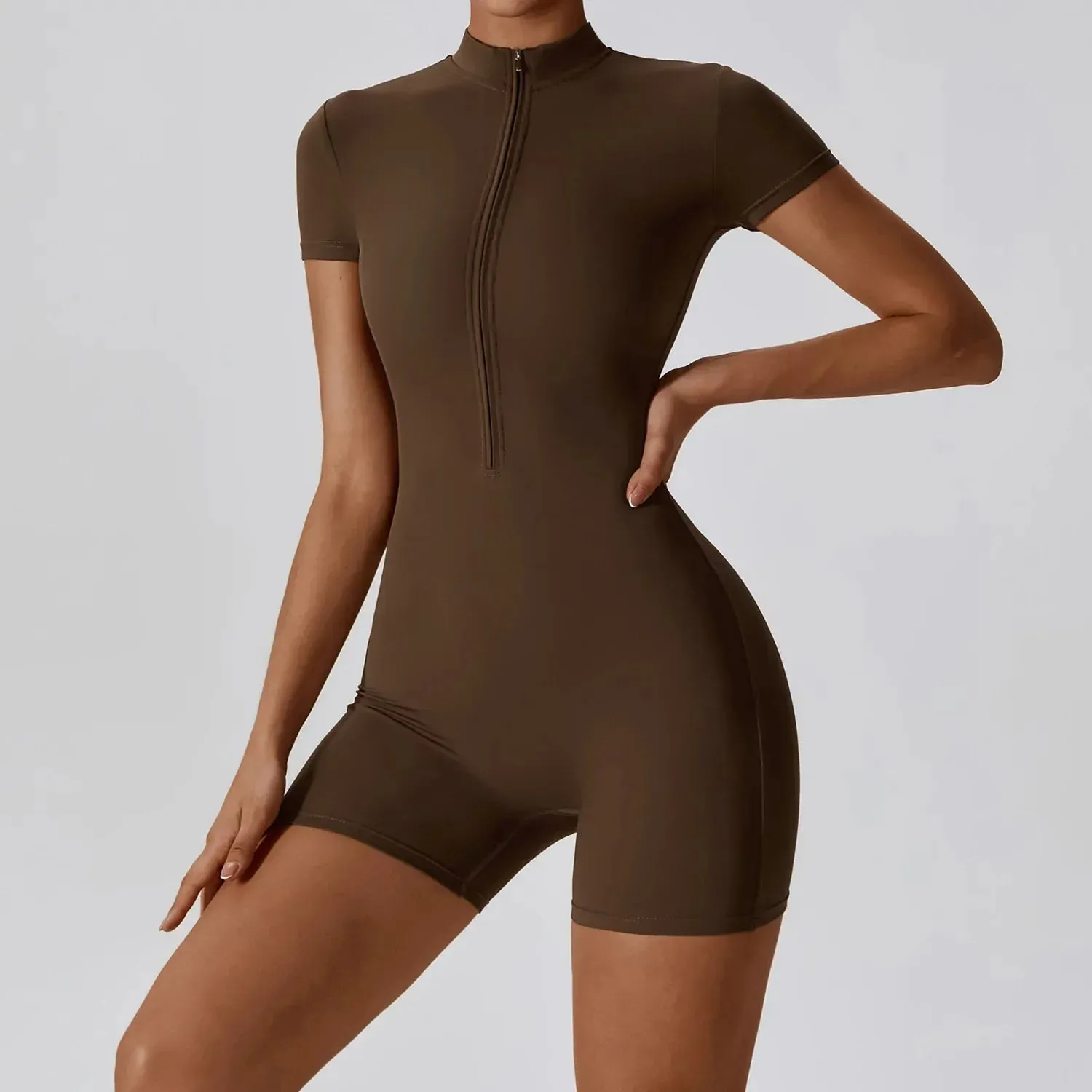 Short Sleeve Yoga Bodysuit (CURATED RACKS)