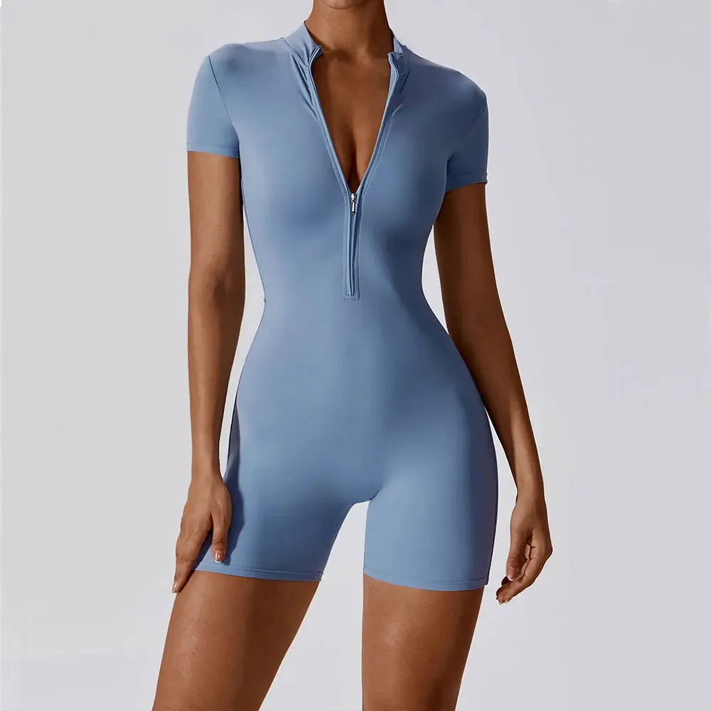 Short Sleeve Yoga Bodysuit (CURATED RACKS)