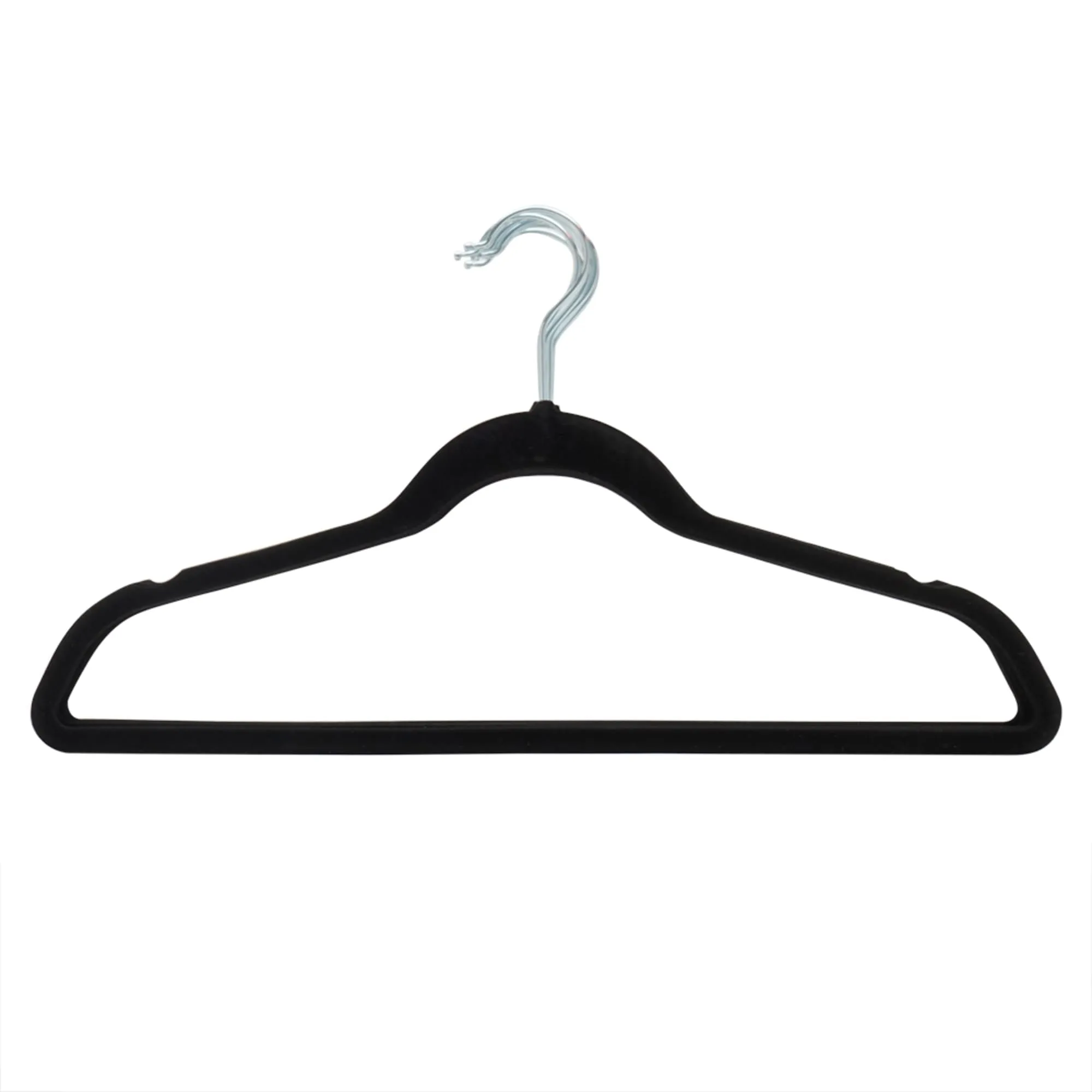 Velvet Hanger, (Pack of 10), Black