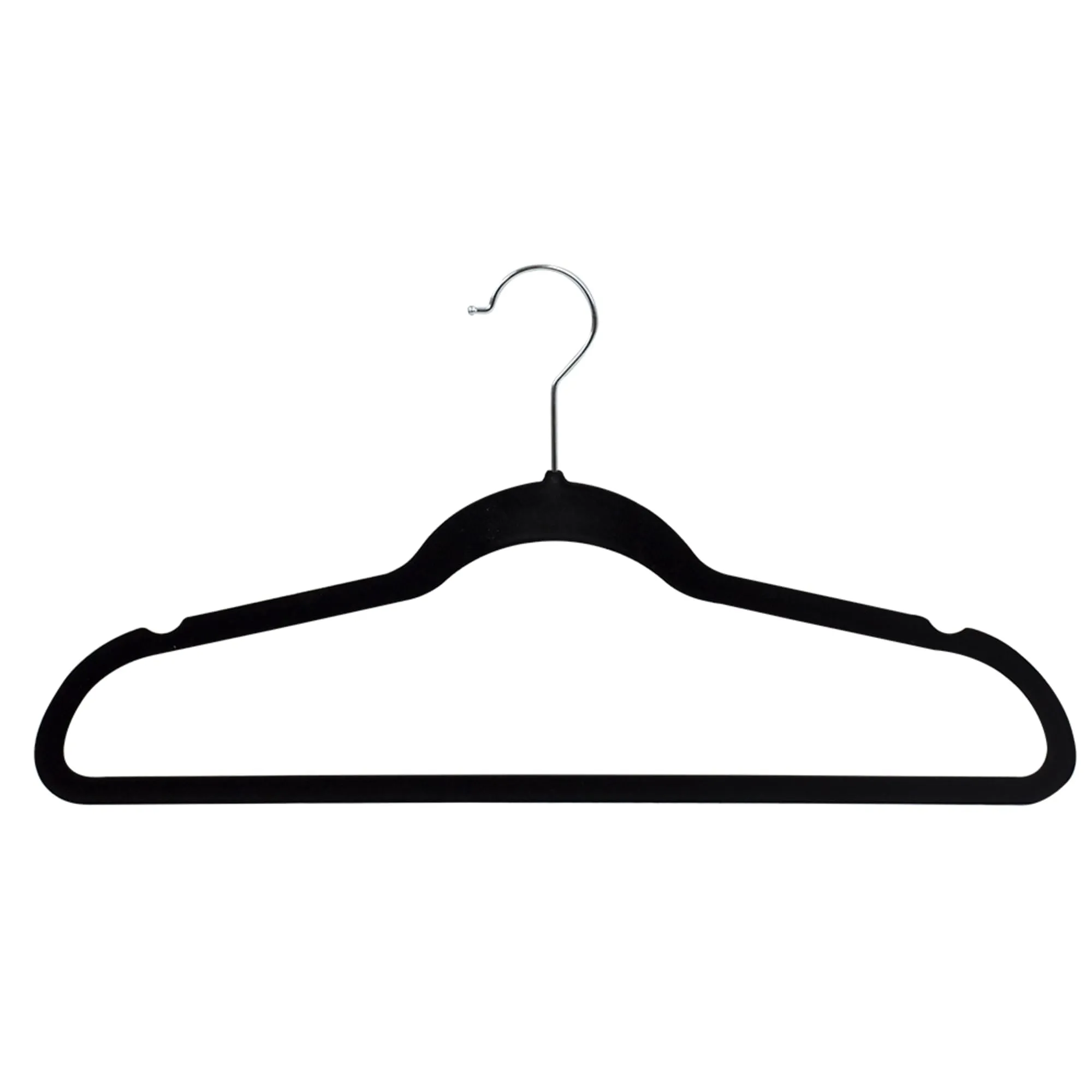 Velvet Hanger, (Pack of 10), Black